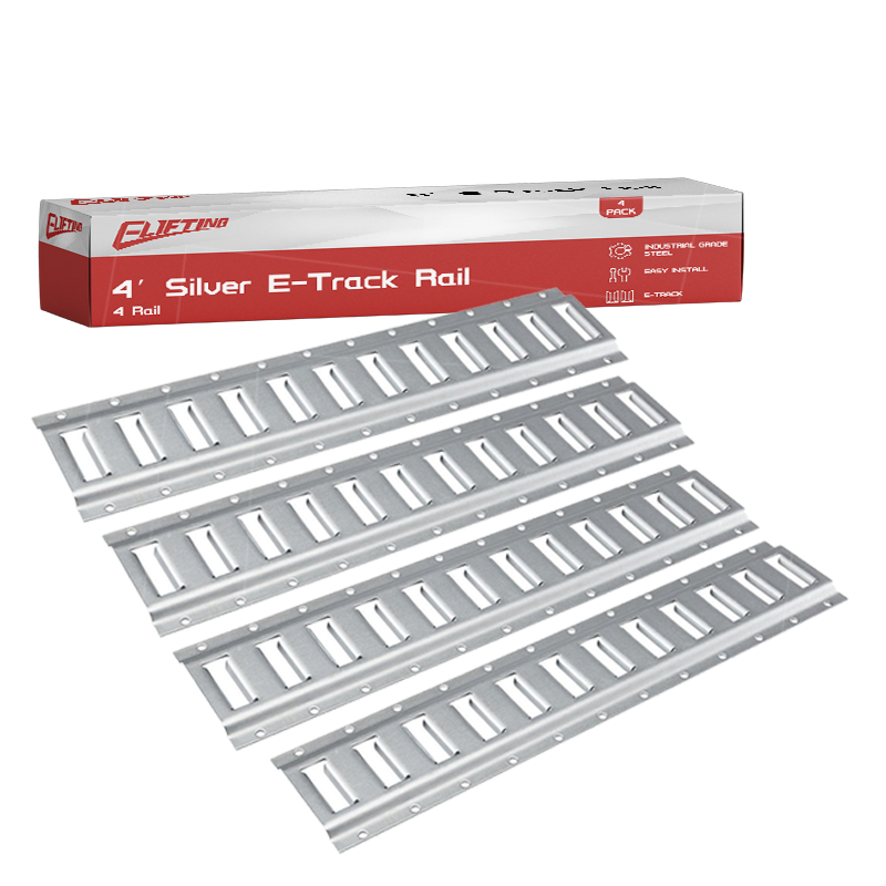 4 Pack verzinkte horizontale E-Schienen-Schiene-Kit.